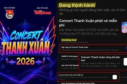 Concert Thanh Xuân 'xâm chiếm' cõi mạng, càn quét Top thịnh hành với từ khóa nào?