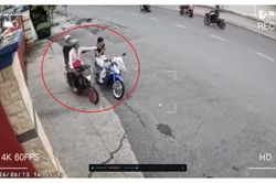 Hai đối tượng đi xe máy giật iPhone của thiếu nữ trước cổng công ty