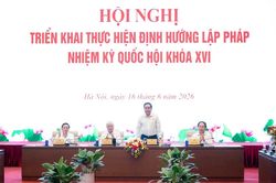 Hội nghị triển khai thực hiện Định hướng lập ph&aacute;p nhiệm kỳ Quốc hội kh&oacute;a XVI