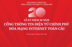 Cổng Thông tin điện tử Chính phủ trọng thể kỷ niệm 20 năm Ngày hòa mạng Internet toàn cầu