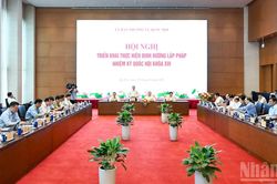 [Ảnh] Hội nghị triển khai thực hiện định hướng lập pháp nhiệm kỳ Quốc hội khóa XVI