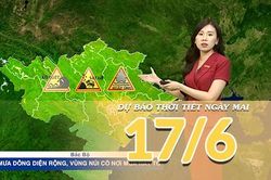 [Video] Dự báo thời tiết đêm nay và ngày mai ngày 17/6/2026: Bắc Bộ tiếp tục mưa lớn diện rộng, Trung Bộ có nơi nắng nóng gay gắt