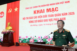 Thượng tướng Trương Thiên Tô dự khai mạc Hội thi báo cáo viên giỏi toàn quân năm 2026 khu vực phía Nam