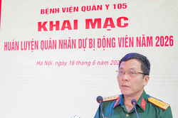 Bệnh viện Quân y 105 khai mạc huấn luyện quân nhân dự bị động viên năm 2026