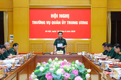 Đại tướng Phan Văn Giang chủ trì Hội nghị Thường vụ Quân ủy Trung ương