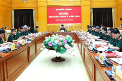 Ban h&agrave;nh Quy chế l&agrave;m việc của Bộ Quốc ph&ograve;ng