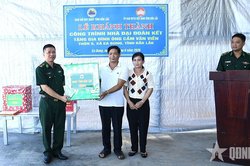 Ban chỉ huy BĐBP tỉnh Đắk Lắk: Khánh thành 'Nhà đại đoàn kết' tặng hộ gia đình khó khăn