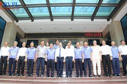 Đồng ch&iacute; Nguyễn Văn Quảng, Ch&aacute;nh &aacute;n TAND tối cao thăm v&agrave; l&agrave;m việc với VKSND tỉnh Thanh H&oacute;a