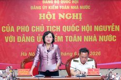 Phó Chủ tịch Quốc hội Nguyễn Thị Hồng làm việc với Đảng ủy Kiểm toán Nhà nước