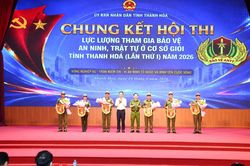 Chung kết Hội thi lực lượng tham gia bảo vệ ANTT ở cơ sở giỏi