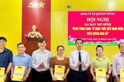 Xã Quế Sơn Trung ra mắt mô hình phủ xanh không gian mạng