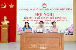 Đại biểu HĐND tỉnh tiếp xúc cử tri phường Bắc Cam Ranh và xã Cam Lâm