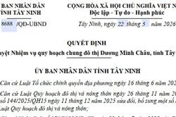 Quy hoạch đô thị Dương Minh Châu Tây Ninh: Quy mô 17.700 ha ven hồ Dầu Tiếng