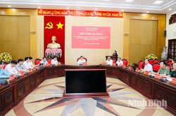 Tọa đàm 'Nâng cao hiệu quả công tác bảo vệ nền tảng tư tưởng của Đảng, đấu tranh phản bác các quan điểm sai trái, thù địch trên địa bàn tỉnh Ninh Bình'