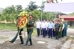 Lấy mẫu, số hóa thông tin hài cốt liệt sĩ chưa xác định danh tính tại Nghĩa trang Liệt sĩ xã Trường Sinh