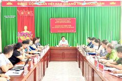 Đoàn giám sát số 04 của tỉnh giám sát tại xã Phố Bảng