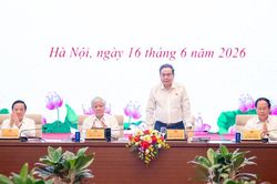 Chủ tịch Quốc hội Trần Thanh Mẫn chủ tr&igrave; Hội nghị triển khai Định hướng lập ph&aacute;p nhiệm kỳ Quốc hội kh&oacute;a XVI