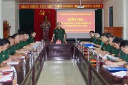 Bộ Chỉ huy Quân sự tỉnh kiểm tra vững mạnh toàn diện các đơn vị