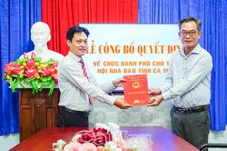Hội Nh&agrave; b&aacute;o tỉnh C&agrave; Mau c&oacute; t&acirc;n Ph&oacute; Chủ tịch