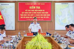 Bộ Tư lệnh Cảnh sát biển Việt Nam kiểm tra công tác xây dựng đơn vị tại Đoàn Đặc nhiệm PCTP ma túy số 4