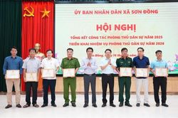 Sơn Đồng tổng kết công tác phòng thủ dân sự