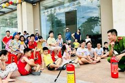 Mùa hè bổ ích của trẻ em phường Hoàng Mai