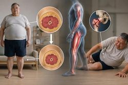 Béo phì thiểu cơ khiến người già dễ ngã, gãy xương