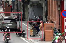 Xử lý nhiều trường hợp vi phạm giao thông, lấn chiếm vỉa hè từ 'mắt thần' trên cao