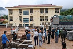 Lai Châu: 'Chiến dịch cao điểm 100 ngày đêm' xây dựng trường phổ thông nội trú liên cấp tại các xã biên giới