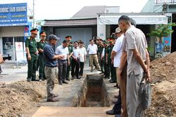 Quảng Ngãi mở rộng hướng tìm kiếm hài cốt liệt sĩ trên đường Trường Chinh