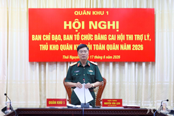 Quân khu 1 triển khai công tác đăng cai Hội thi Trợ lý, thủ kho quân khí giỏi toàn quân