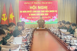 Đảng ủy Phòng Tham mưu (Đảng bộ Quân sự tỉnh Quảng Ninh) tham mưu triển khai hiệu quả nhiệm vụ quân sự, quốc phòng địa phương