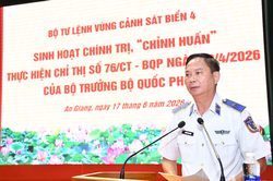 Vùng Cảnh sát biển 4: Quán triệt, thực hiện nghiêm Chỉ thị 76 của Bộ trưởng Bộ Quốc phòng