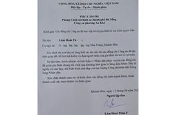 Người dân gửi thư cảm ơn Công an
