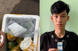 Giấu ma túy trong thùng cam