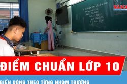 Điểm chuẩn lớp 10 biến động theo từng nhóm trường