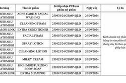 Thu hồi to&agrave;n quốc 9 sản phẩm mỹ phẩm của C&ocirc;ng ty Hồng L&acirc;m