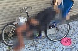 Người đàn ông tử vong trong tư thế nằm ngửa trên xe lăn tự chế