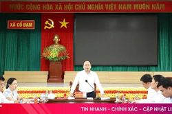 Thường trực Tỉnh ủy làm việc với xã Cổ Đạm về các giải pháp thúc đẩy phát triển
