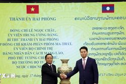 Làm sâu sắc hơn quan hệ hợp tác giữa Hải Phòng và các địa phương của Lào