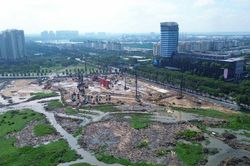 [Photostory] Rầm rộ thi công trung tâm hành chính gần 29.600 tỷ tại Thủ Thiêm, TP HCM