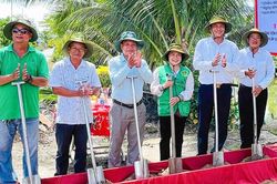 Xã Vĩnh Thuận khởi công xây dựng cầu Nhựt Nguyệt Quang