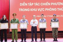 Phường Từ Sơn hoàn thành xuất sắc nhiệm vụ diễn tập tác chiến trong khu vực phòng thủ