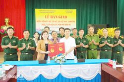 Bàn giao đường biên, mốc giới trên địa bàn xã Lộc Thành