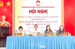 Đại biểu HĐND tỉnh tiếp xúc cử tri phường Đông Ninh Hòa
