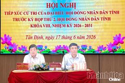 Đại biểu HĐND tỉnh tiếp x&uacute;c cử tri x&atilde; T&acirc;n Định