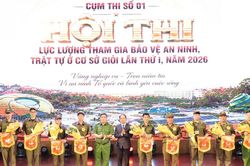 Hội thi Lực lượng tham gia bảo vệ an ninh, trật tự ở cơ sở giỏi Cụm số 1