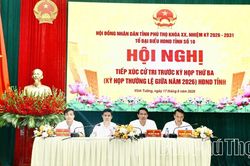 Tổ đại biểu số 10 HĐND tỉnh tiếp xúc cử tri 3 xã: Vĩnh Tường, Vĩnh Phú, Thổ Tang