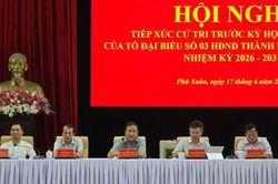 Cử tri phường Phú Xuân kiến nghị đẩy nhanh các dự án hạ tầng, chỉnh trang đô thị