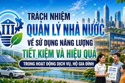 Trách nhiệm quản lý nhà nước về sử dụng năng lượng tiết kiệm và hiệu quả trong hoạt động dịch vụ, hộ gia đình
